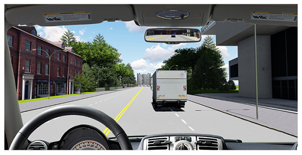 Câu 552: Khi muốn vượt xe tải, người lái xe phải làm gì là đúng quy tắc giao thông?